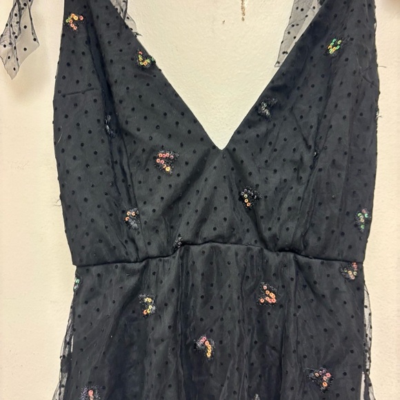 Lucy In The Sky Tia A-Line Dress in Black Butterfly - Picture 7 of 13